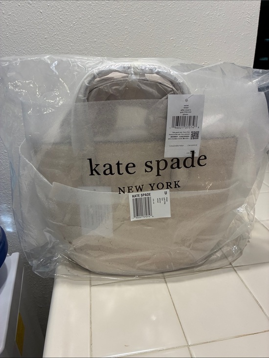kate spade Handbags - kate spade Neutral Canvas Tote with Top Handles